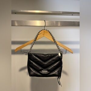 Rebecca Minkoff Black Quilted Leather Shoulder Bag 💕